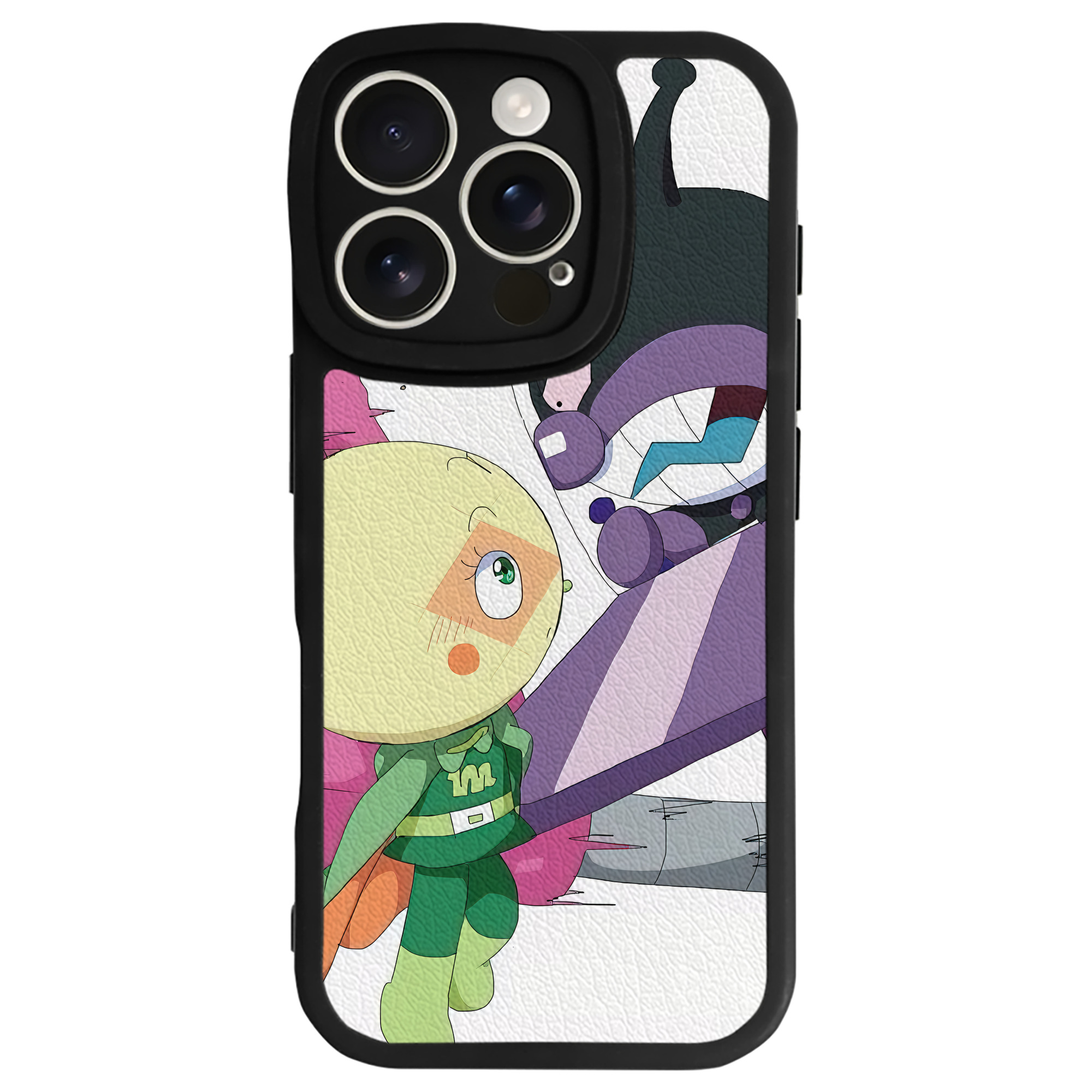 （画像用） アンパンマン Anpanman 【iPhone 16シリーズ対応】シリコンスマホケース（レザー調） 材質：シリコン